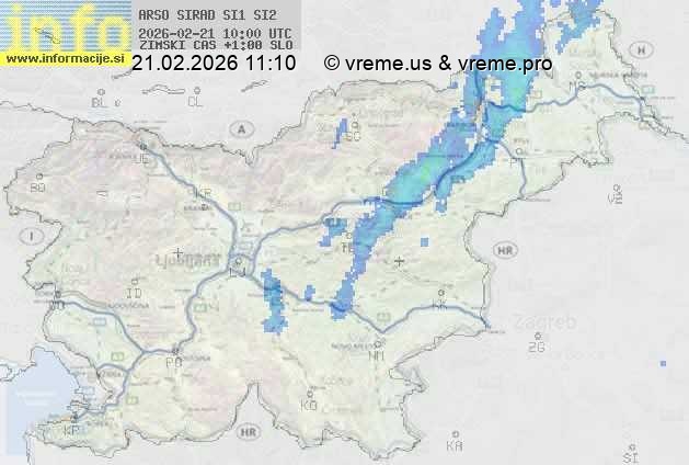 Radarska karta padavin