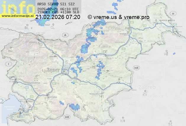 Radarska karta padavin