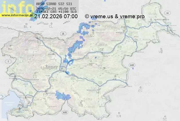 Radarska karta padavin