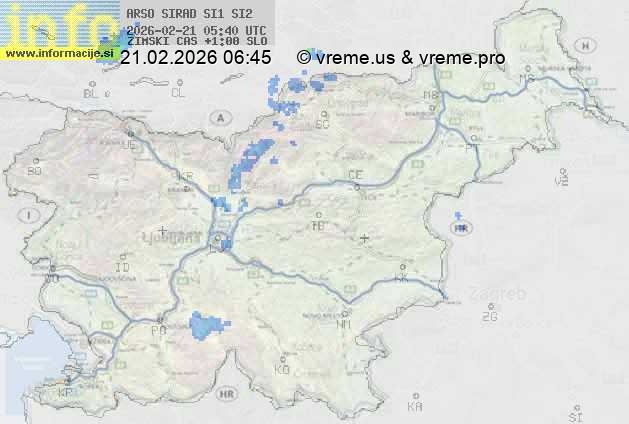 Radarska karta padavin