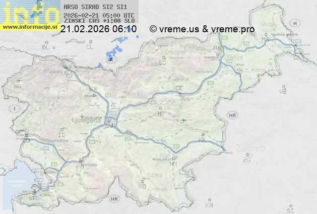 Radarska karta padavin