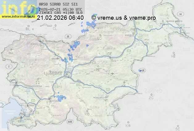 Radarska karta padavin