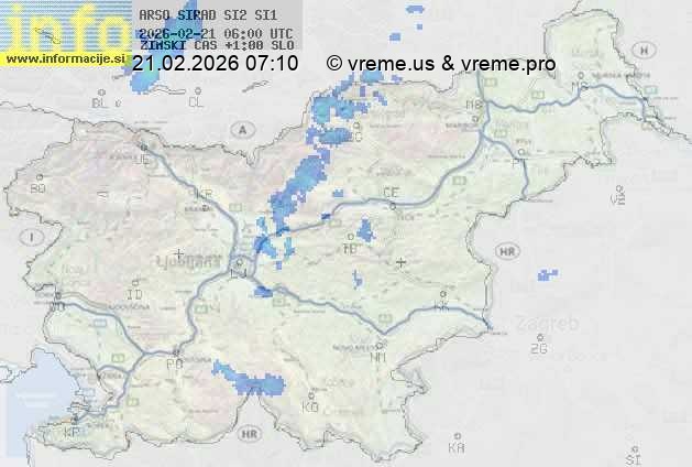 Radarska karta padavin