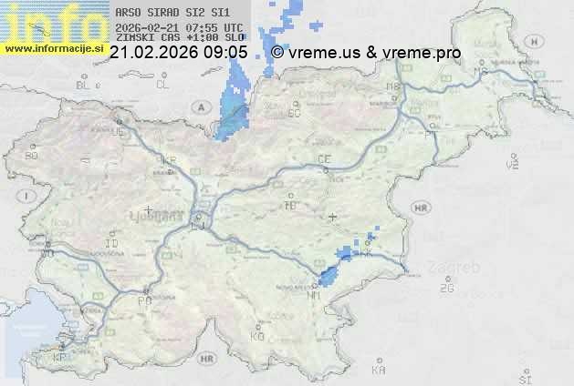 Radarska karta padavin