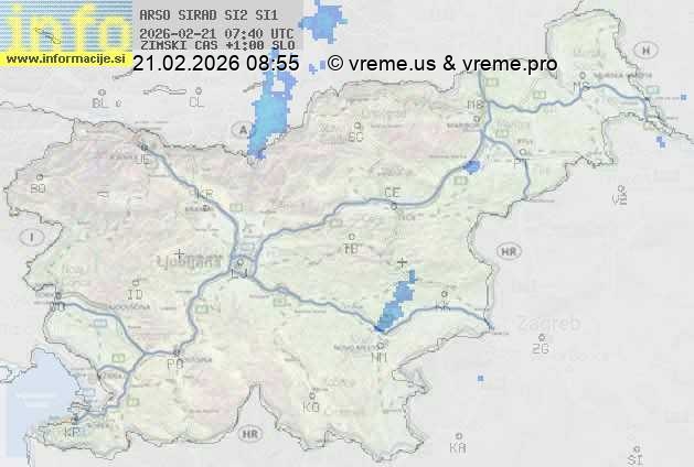 Radarska karta padavin