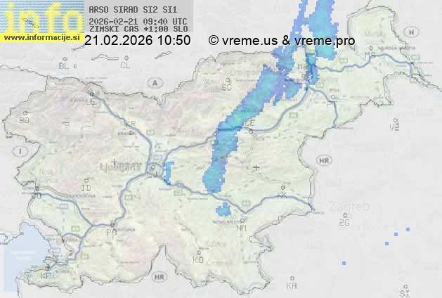 Radarska karta padavin