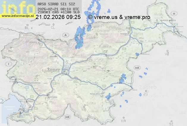 Radarska karta padavin