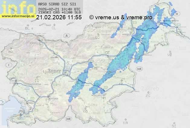 Radarska karta padavin