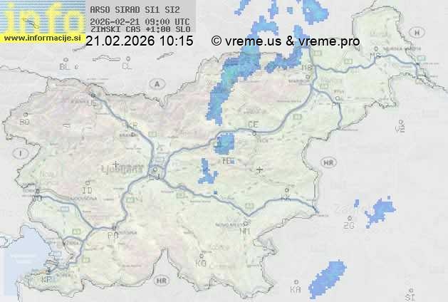 Radarska karta padavin
