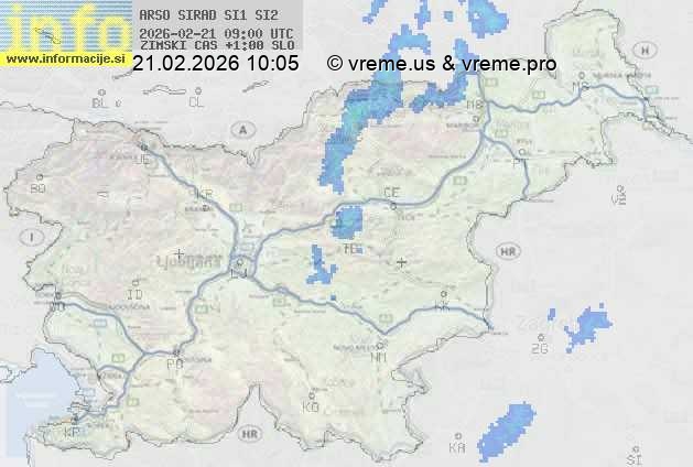 Radarska karta padavin