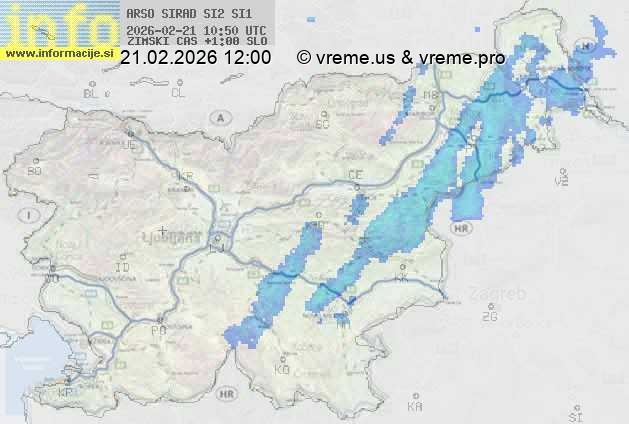 Radarska karta padavin
