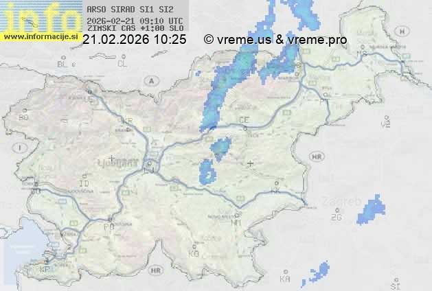 Radarska karta padavin