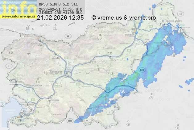 Radarska karta padavin