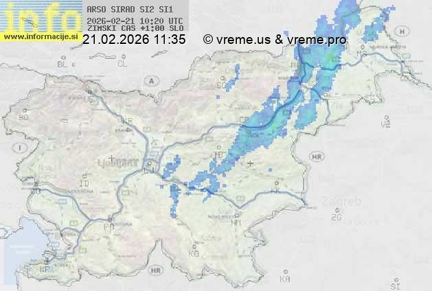 Radarska karta padavin