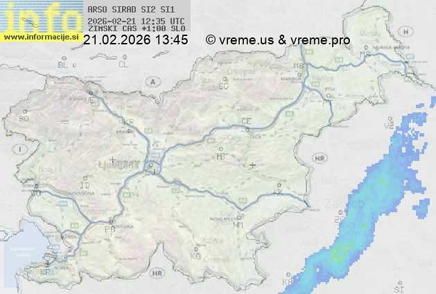 Radarska karta padavin