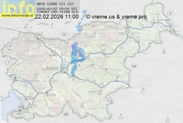 Radarska karta padavin