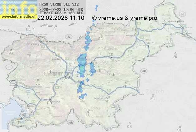 Radarska karta padavin