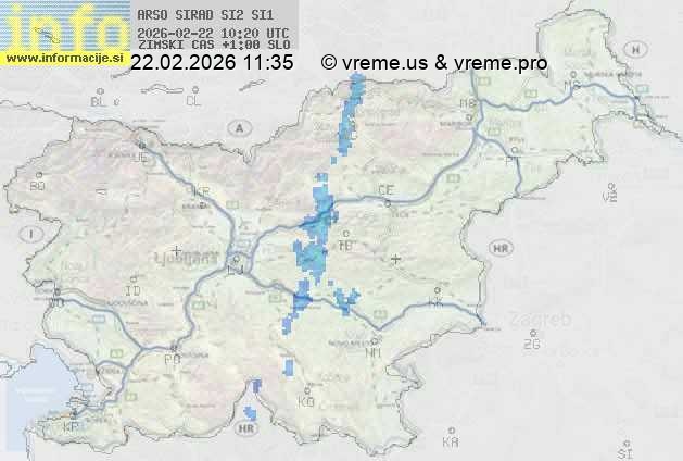 Radarska karta padavin