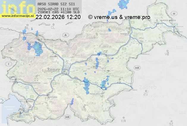 Radarska karta padavin