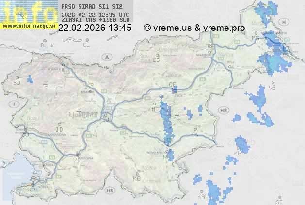 Radarska karta padavin