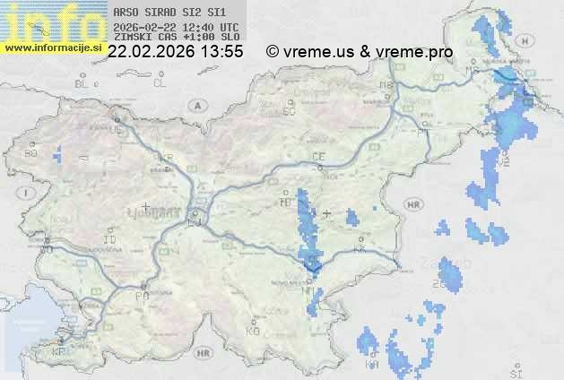 Radarska karta padavin