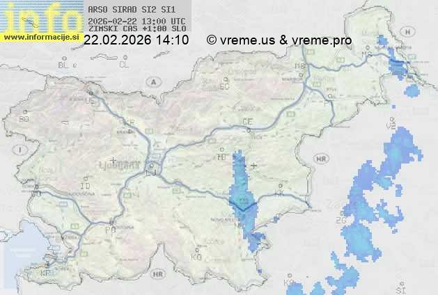 Radarska karta padavin