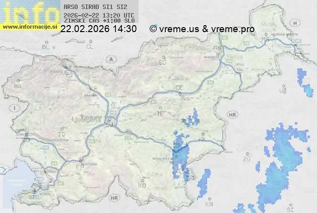 Radarska karta padavin