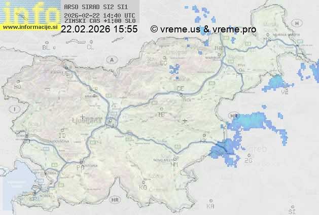 Radarska karta padavin