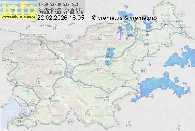 Radarska karta padavin