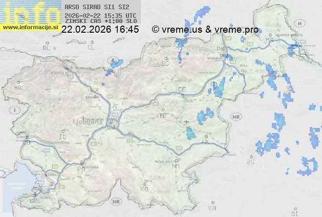 Radarska karta padavin