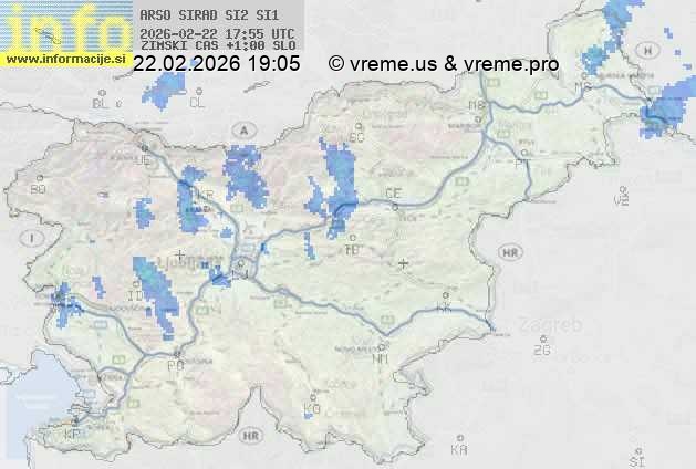 Radarska karta padavin