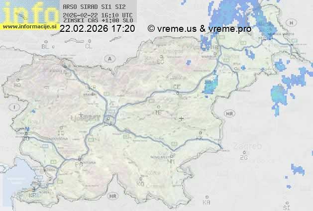 Radarska karta padavin