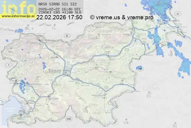 Radarska karta padavin