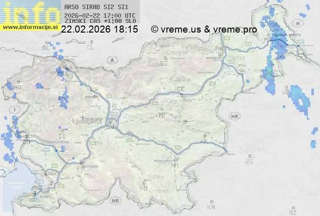 Radarska karta padavin