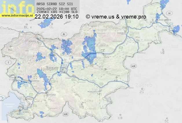 Radarska karta padavin