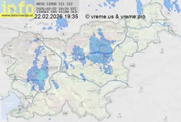 Radarska karta padavin