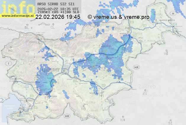 Radarska karta padavin