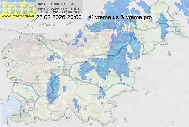 Radarska karta padavin