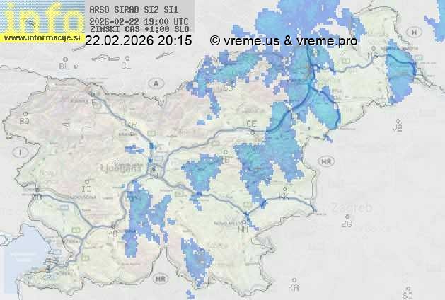 Radarska karta padavin