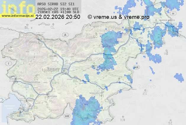 Radarska karta padavin