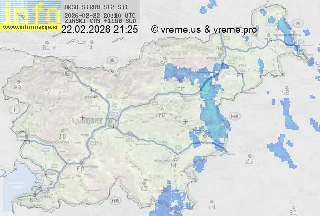 Radarska karta padavin