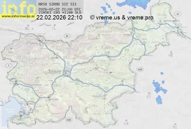 Radarska karta padavin