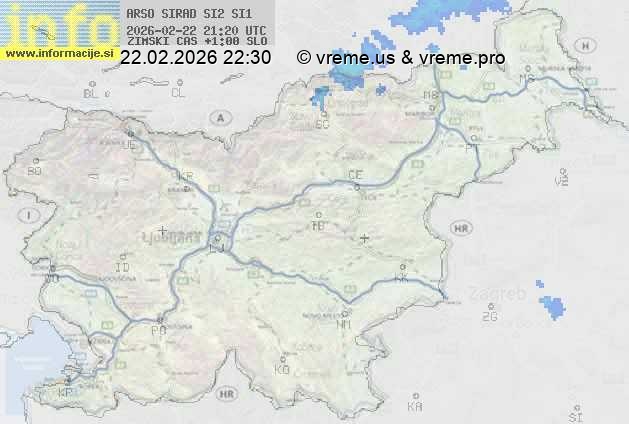 Radarska karta padavin