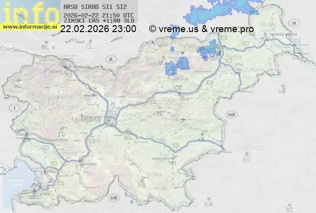 Radarska karta padavin