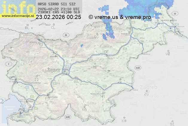 Radarska karta padavin