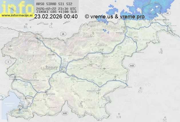 Radarska karta padavin