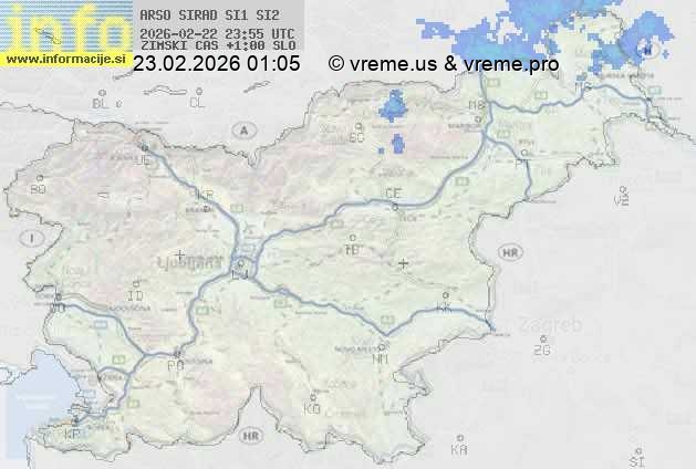 Radarska karta padavin