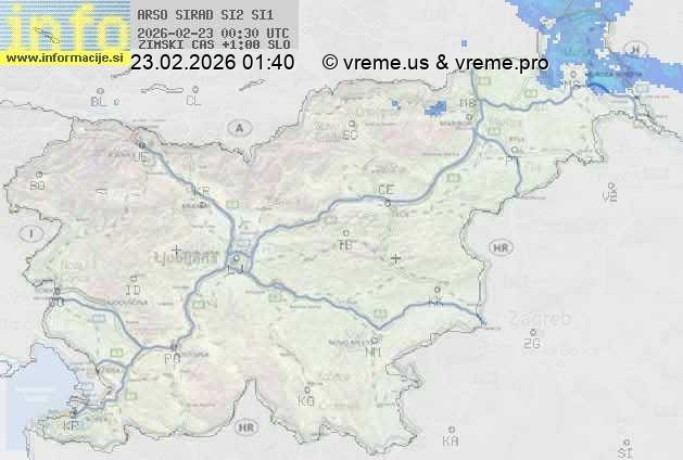 Radarska karta padavin