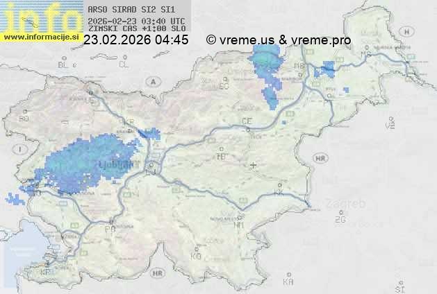 Radarska karta padavin