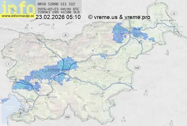 Radarska karta padavin